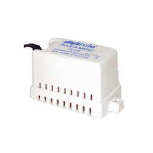 Switch rápido para control de bombas de achique con cubierta para protección de residuos.