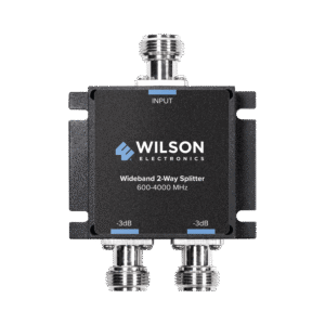 Divisor de potencia (Splitter) de dos vÃas para 600-4000 MHz.