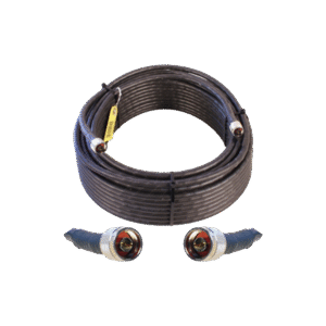 Jumper Coaxial con Cable Wilson-400 | Conector N Macho en los extremos | 30.48 metros de longitud.