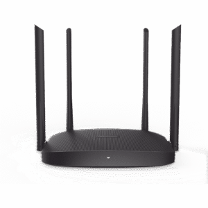 Router Inalámbrico WISP Gigabit / Hasta 1200 Mbps / Doble Banda AC (2.4 GHz y 5 GHz) / 3 Puertos LAN 10/100/1000 Mbps + 1 Puerto WAN 10/100/1000 Mbps /  4 Antenas Externas Omnidireccional de 5 dBi / Interior