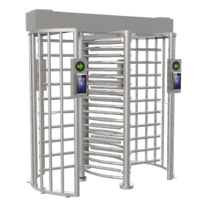 Torniquete DOBLE (2 Carriles) de Cuerpo Completo Bidireccional / Exterior / Acero Inoxidable SUS304 / 30 Personas por Minuto / Compatible con Reconocimiento Facial (Terminal no Incluida)