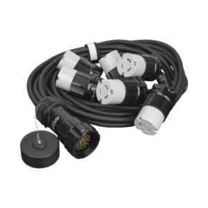 TOMACORRIENTE TIPO SOCAPEX CON DERIVACIÓN A 6 TOMAS TIPO NEMA L6