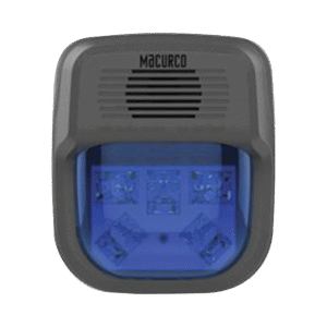 Sirena Estrobo Color Azul Para Paneles y Detectores Macurco