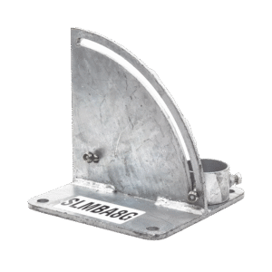 Base para Mástil con Ajuste de Ángulo. Diámetros de Mastil: 1" a 2"