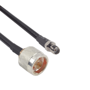 Cable LMR-240 de 60 cm con conectores N Macho y SMA Hembra.