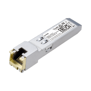 Transceptor mini-GBIC SFP RJ45 / Admite 1000BASE-T / Hasta 100 metros / Conector RJ45 (1G)