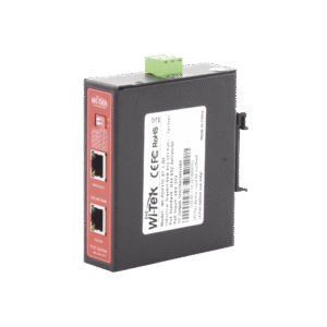 Splitter PoE IN hasta 90 W / Salida DC 12v/16V/24v o 48V / Carcasa metálica / Industrial soporte para riel DIN / Aplicaciones CCTV