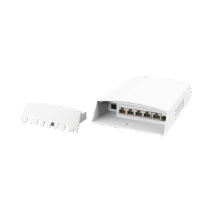 Switch CCTV PoE para Exterior / No administrable / PoE Entrada 802.3 bt Hasta 60W / 1 Puerto PoE salida 24V pasivo Hasta 12W /  3 puertos PoE 802.3 at Hasta 30W /  Ideal para Aplicaciones CCTV con Enlaces Inalámbricos