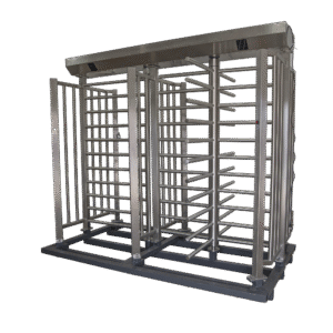 Torniquete De Paso Doble de Cuerpo Completo con Puerta Lateral y Rehilete de Acceso / Fabricado en Acero Inoxidable Grado 304 /